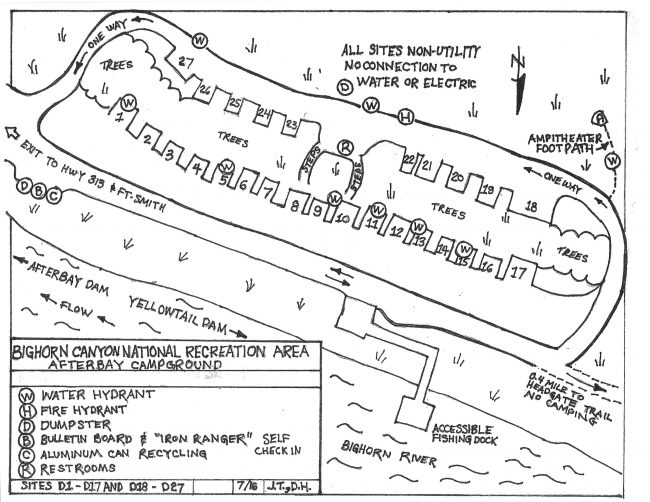 Camping &ndash; Bighorn Canyon National Recreation Area &ndash; Afterbay Camp Sites
