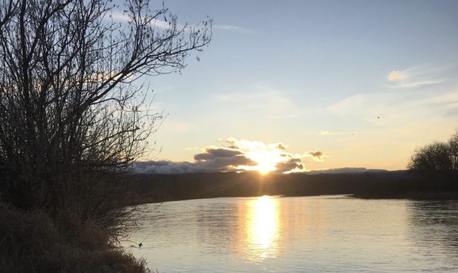 Sunset on the Bighorn River
